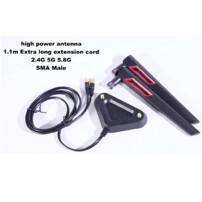 China 2.4G 5G 5.8G Omnidirectional Dual Band High Gain WiFi with 2pcs 12dBi Antenna for Desktop Laptop RP-SMA WD-12DB Router for sale