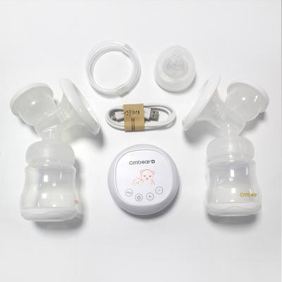 China BPA Free Dual 2 Cup Electric Breast Milk Pump with 12 Speeds and Dual Massage Function Electric Pump for sale