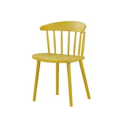 China Other Modern Plastic Stock Windsor Chairs Coffee Shop Restaurant Fast Delivery Dining Chair for sale