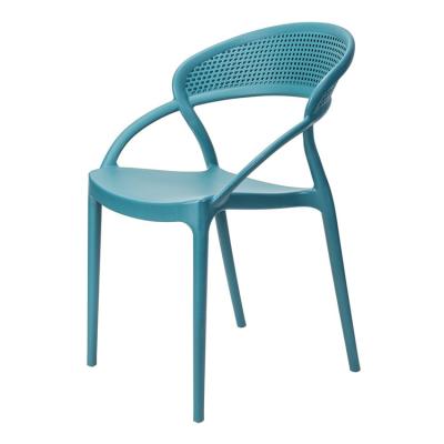 China Other Wholesale Colored Plastic Stackable Dining Chair With Armrest for sale