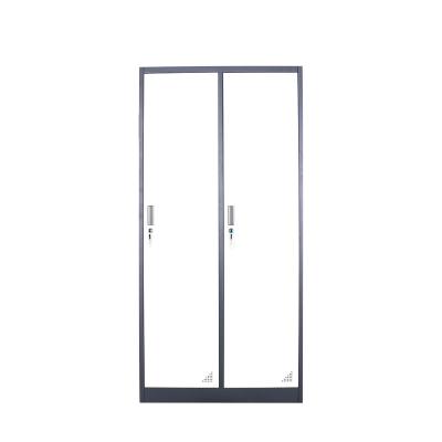 China Wholesale Price Modern Metal Filing Cabinets Office 2 Door Metal Storage Cabinets With Movable 3 Shelf Filing Kabinet lemari besi archivad for sale