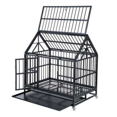 China Breathable Multilayer Stainless Steel Dog Cage 2layer 3layer Cage Boarding Crate For Large, Medium, Heavy Duty Dog Kennel Dog Crate for sale