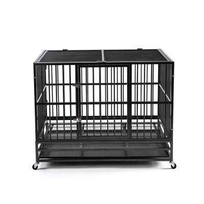 China Wholesale Breathable Heavy Duty Stainless Steel xxxl Dog Cage , Large Foldable Double Dog Cage for sale