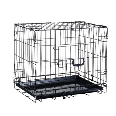 China Large Sustainable Folding Wire Pet Cage For Pet , Metal Cat Cage for sale