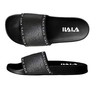 China Fashion trend woman shiny rubber slides beach slides for women 2022 women summer slides for sale