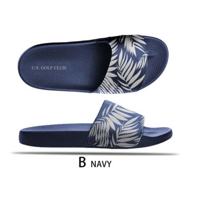 China Fashion Trend Palm Print Summer Slippers for Men's Stylish Slipper Slide Sandal Man 2022 Men's Slippers for sale