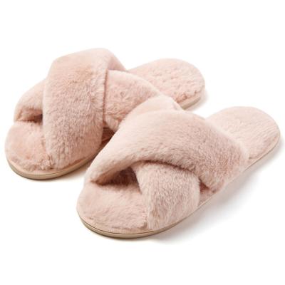 China Fashion Trend Luxury Fur Slippers Cute Fur Slippers For Women Slippers Faux Fur Home For Women for sale