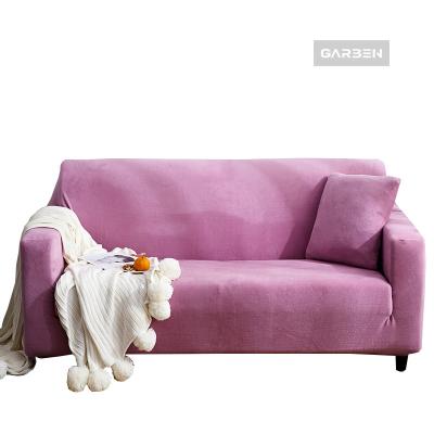 China Modern Velvet Sofa Cover High Stretch Couch Cover for sale