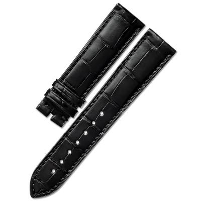 China Genuine Alligator Handmade OH Leather Brown Manufacture 20mm Black Color Fanshion Quality 19mm Real MY GOD Watch Band Strap for sale