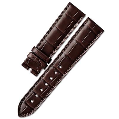 China 5A Value Fashion OH Leather Band 20mm 19mm Pack Luxury High Quality Brown Alligator Leather Watch Strap MY GOD Watchband For Men for sale