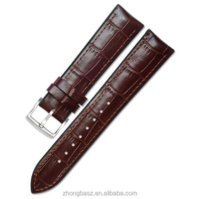 China Top Quality Handmade Premium Smooth German Watchbands Genuine Leather Classic Comfort And Flexibility Silicon Leather Band (bottom) (bottom) for sale