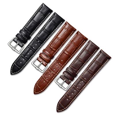 China Fanshion factory tops selling leather watch bands for men (10mm to 16mm size) and for women (18mm to 24mm size) for sale