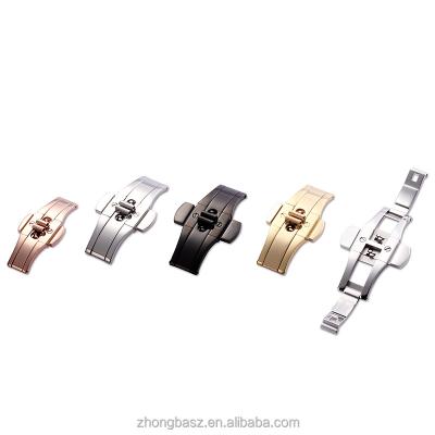 China Stainless Steel Stainless Steel Clasp Butterfly Buckle For Watch Bands Straps for sale