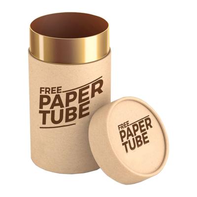 China Recycled Materials Wholesale Plain Round Wrapping Paper Packaging Box Mailing Tube Tea Cardboard Paper Tube for sale