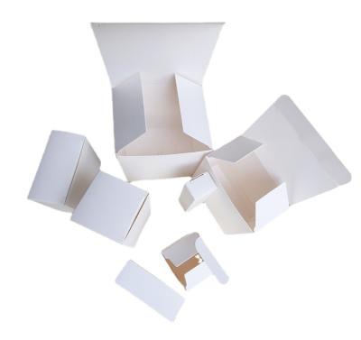 China Recyclable Customized Product Packaging Ornament Small White Box Packaging White Paper Box Universal for sale