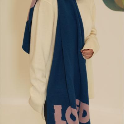 China 100%cashmere cashmere knitted scarf for sale