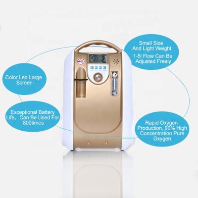 China OLV-B1 Metal Lightweight Mini Battery Portable Concentrator With CE ISO for sale