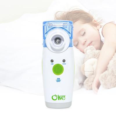 China For commercial & Home Use Best China Olive Nebules Mini Electric Inhaler Children Mesh Nebulizer Medical Portable Nebulizer Machine For Adults for sale