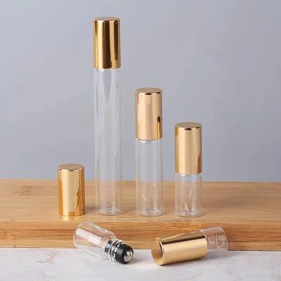 China Personal Care Deodorant Essential Oil Frosted Roll Bottles Empty 5ml 10ml Perfume Glass Roll On Bottle for sale