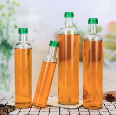 China Single Clear Oliver Peanut Oil 100ml-1000ml Glass Bottle For Olive Oil /Cooking Oil Glass Bottle for sale