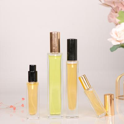 China Personal care square 5ml 10ml 20ml 30ml 50ml 100ml mini perfume oil luxury wholesale empty spary bottle glass for sale