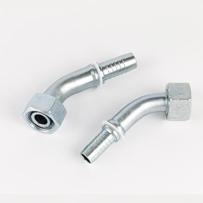 China Carbon Steel Elbow Fittings Fittings Hydraulic O Ring Metric Female Thread 45 Degree Hydraulic Hose Fittings Made in Zhejiang for sale