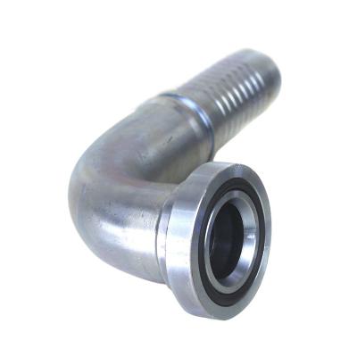 China Neck SAE Flange Terminated Bellows Construction Machinery Welding Pipe Fitting Code61 Code 62 3000/6000/9000 PSI Straight Flange Fitting Elbow for sale