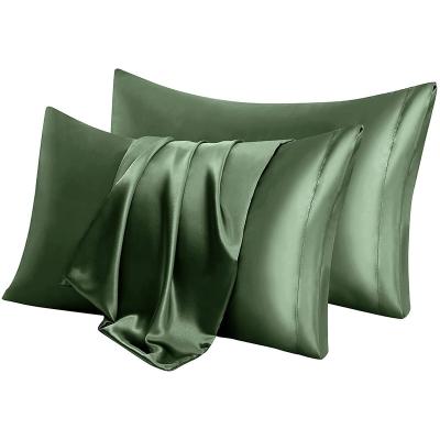 China Viable Wholesale Soft Silk Luxury Custom Printed Satin Pillow Case Set for sale