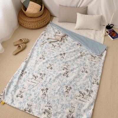 China Portable Cute Hot Selling Amazon Printing Newborn Baby Printed Minky Blanket For Toddler Kids for sale