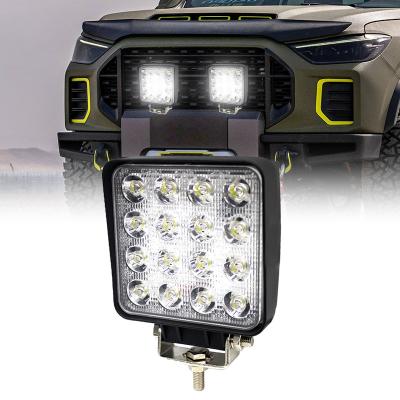 China 48W Square LED Work Light Bar Driving Lamp For Boat Truck Trailer ATV SUV Motorcycle Offroad Universal for sale