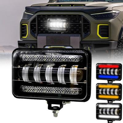 China 75W LED Motorcycle Headlight Motorcycle Front Light Headlamp With DRL Daytime Running Lights Universal for sale