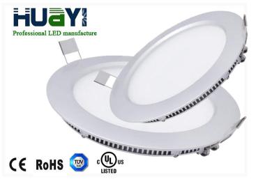 China High Efficiency Pure White 6000K 18W Round LED Panel Lights 85lm/W For Warehouse for sale