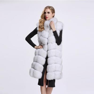 China Factory Direct Wholesale Anti-wrinkle Faux Fur Coat Winter Natural Fox Fur Coat for sale