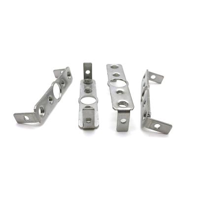 China door & Window Accessories Customized SUS304 Stamping Parts Screw Fastener Plate Installation Plate Door Lock Screw Plate for sale