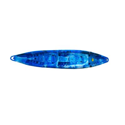 China Sea - River - Lake Latest Design Two Seat Plastic Canoe LLDPE Boat - Ocean Double Fishing Kayak for sale