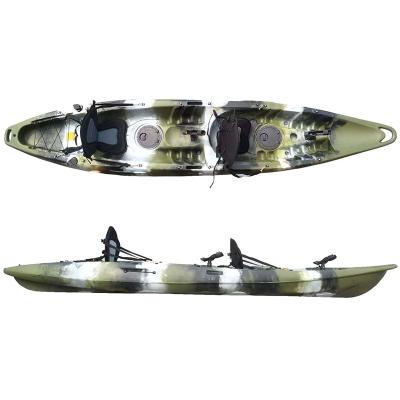 China Hot Selling Popular Sea - River - Lake 2 Seater - Ocean Two Person Fishing Plastic Kayak for sale