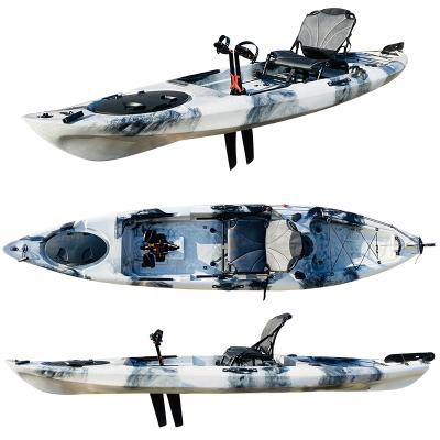 China Sea - River - Lake - Ocean Factory Price New Person Fishing Kayak LLDPE Plastic Sit On Top Kayak Foot Drive Pedal Kayak for sale