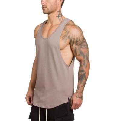 China Men Breathable Compression Active Exercise Soft Quick Dry Basic Solid Tank Tops for sale