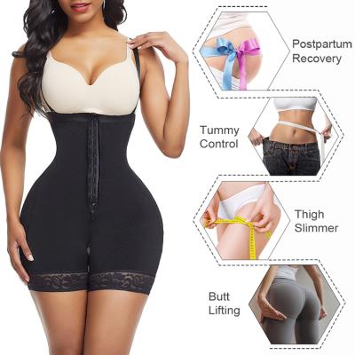 China Antibacterial Lace Tummy Control Butt Lifter Hip Increase Shapewear Body Shaper Women Slimming High Waist for sale