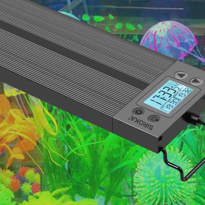 China 24-30inches 2020 New Mold 60cm Aquaculture Aquarium LED Programmable LED Light Aquarium Marine Light With Bracket for sale