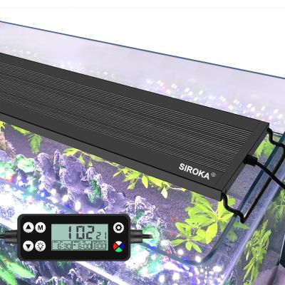 China Timer New 45cm Dimmable Full Spectrum 18W Aquarium Light Aquarium Decorations Aquarium Light Led With Controller for sale