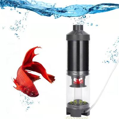 China Full Fertilizer Fish Tank Fertilizer Collector Fish Tank Automatic Cleaning Filter Plastic Transparent Bleed Collector Toilet Fish Tank for sale