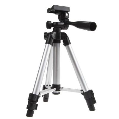 China High Quality Professional Material 3 Section Aluminum Alloy Photography Shooting 57 Inch Telescopic Tripod For Mobile Phone,Camera,DSLR Photography for sale