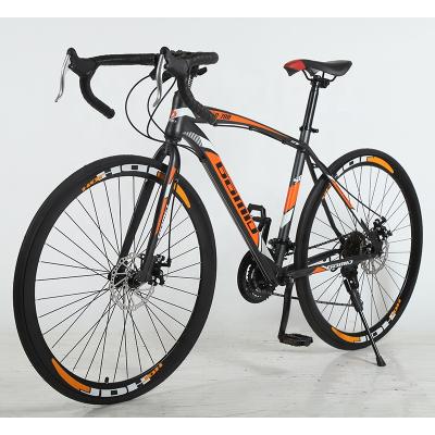 China High carbon steel road bike wholesale customization cheap price OEM bicycle for men fashional racing bicicleta 700c Roadbike for sale