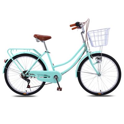 Chine Retro Cool City Style Ladies Bike With Basket Wholesale OEM Lady Bike Customized Retro Leisure 20 24 Inch Kids Bicycle Women à vendre