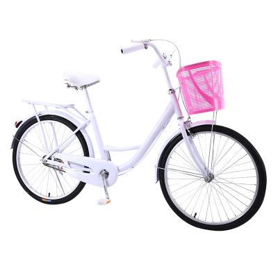 China Retro city style wholesale OEM cool bycycle customized cycle cheap price bicicleta ladies biycle with basket city bike for women for sale