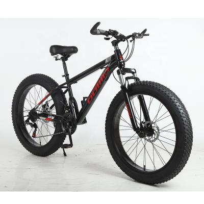 China Customizable high carbon steel snow mountain bike 26 inch fatbike fat bike cruisers beach tyer cycle bicycle Te koop