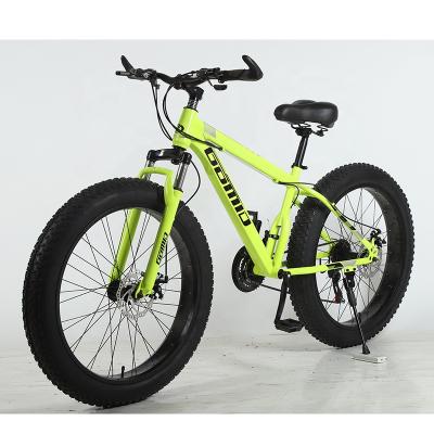 China Customizable fat bike high carbon steel tire fatbike fcruiser snow mountain cycle bicycle beach cruiser bikes Te koop