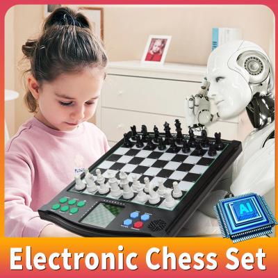 China Plastic Electronic Chess Game, Talking Chess Board Games for Kids Improving Chess Skills, 30 Skill Level Interactive Unique Chess for sale