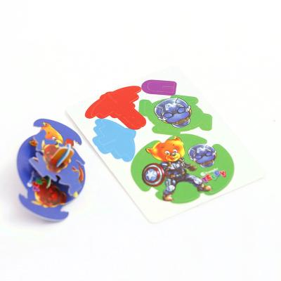 China Spinner Plastic Cards Cartoon Toy Custom Design Snack Promotion Tazos Custom Printing Pogs for sale